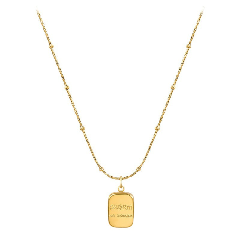 Wholesale Titanium Steel Women's Woolen Chain Autumn and Winter All-match Accessories